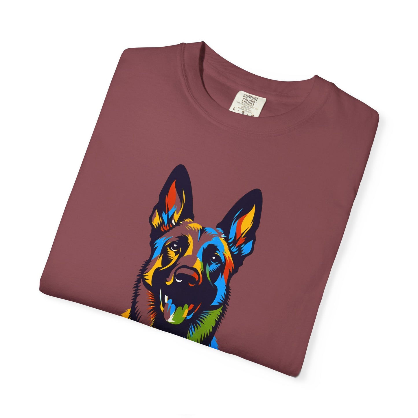 Colorful Belgium Malinois Art Unisex T-Shirt - Perfect for Pet Lovers