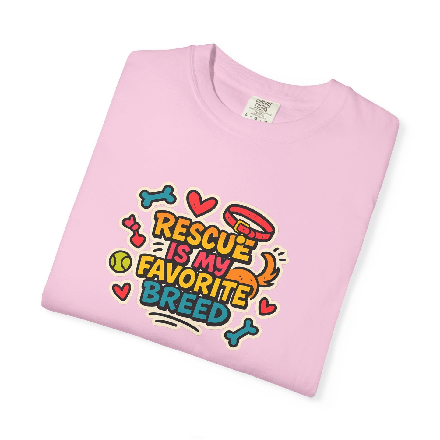 Rescue Is My Favorite Breed T-Shirt, Dog Lover Shirt, Pet Adoption Tee, Animal Rescue Apparel, Gift for Dog Owners