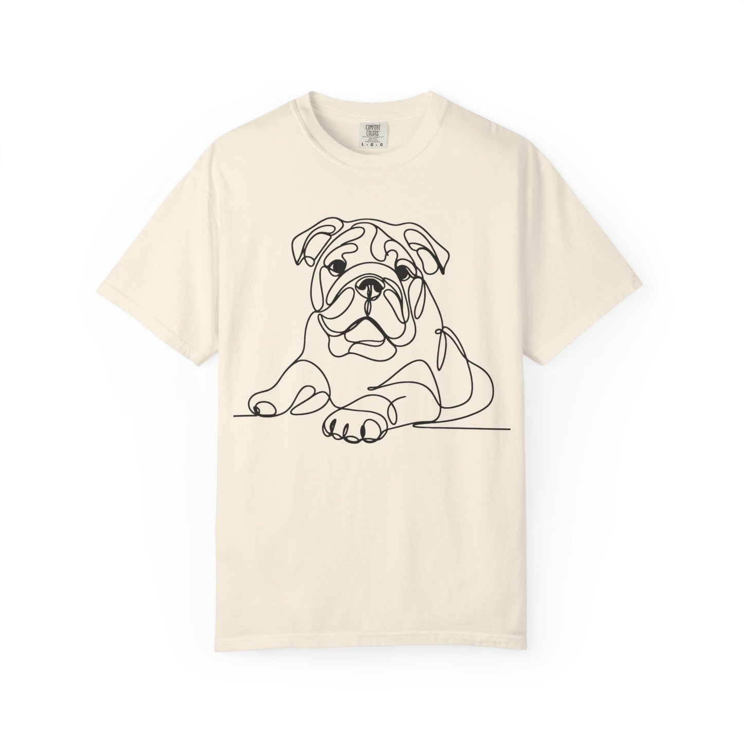 Bulldog Line Art Unisex T-Shirt - Perfect for Dog Lovers & Casual Days
