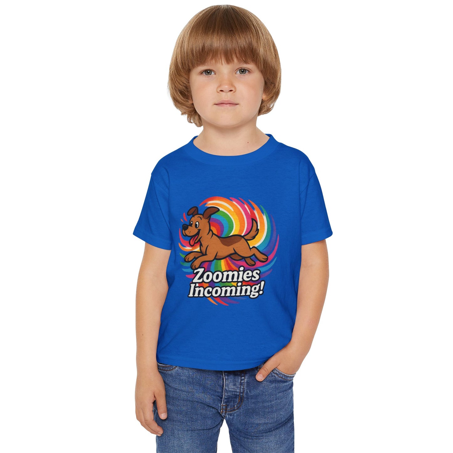 Playful Toddler T-Shirt - "Zoomies Incoming!" Cute Dog Tee, Kids Apparel, Fun Gift for Birthdays, Pet Lovers, Playtime