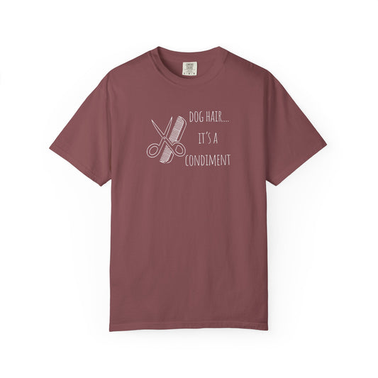 Dog Lover T-shirt - 'Dog Hair... It's a Condiment'