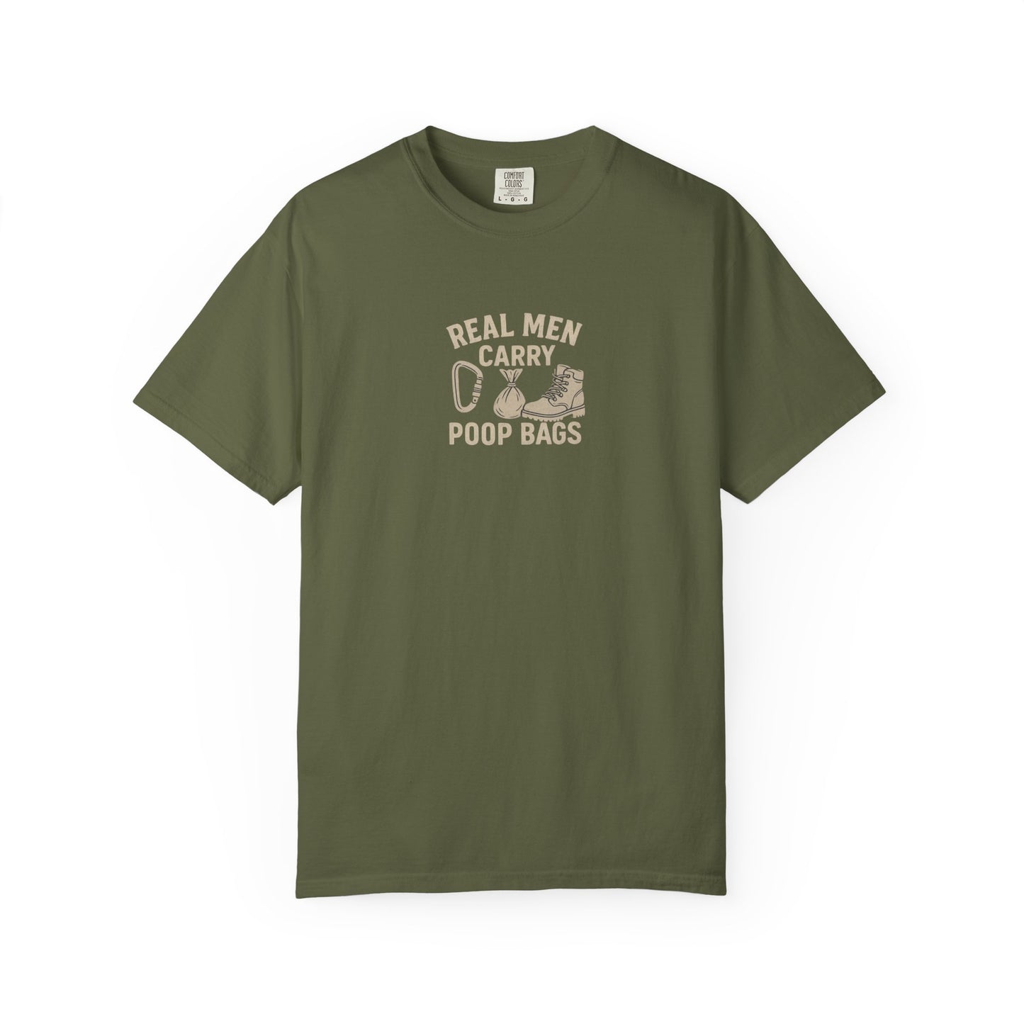 Real Men Carry Poop Bags Dog Dad T-Shirt