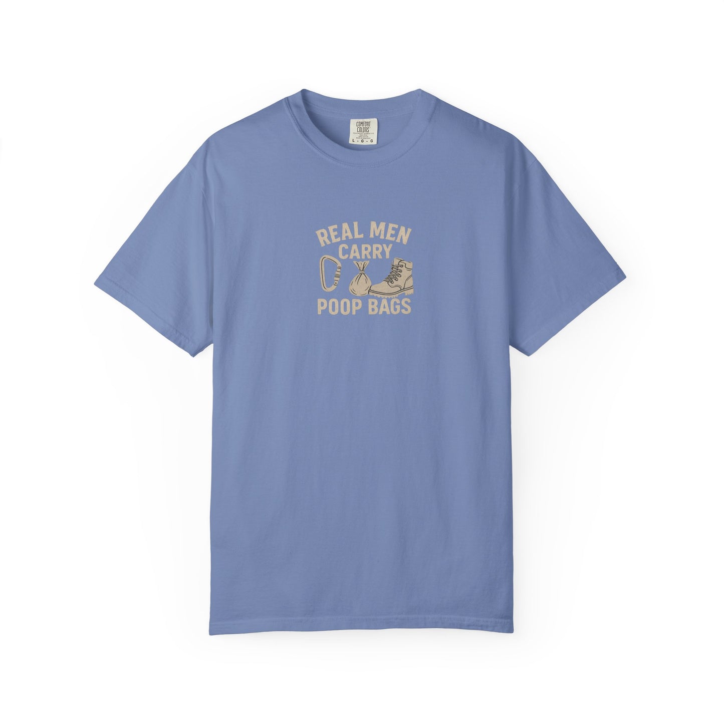 Real Men Carry Poop Bags Dog Dad T-Shirt