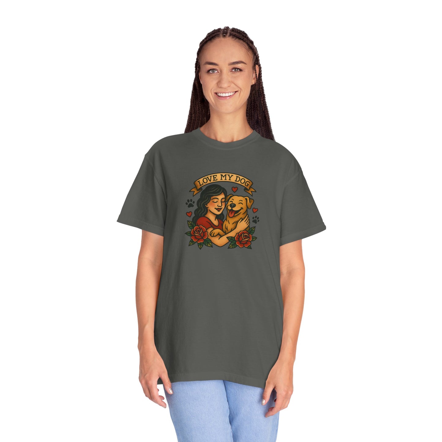 Love My Dog T-Shirt, Cute Dog Lover Tee, Pet Owner Gift, Adoption Awareness Shirt, Casual Everyday Wear
