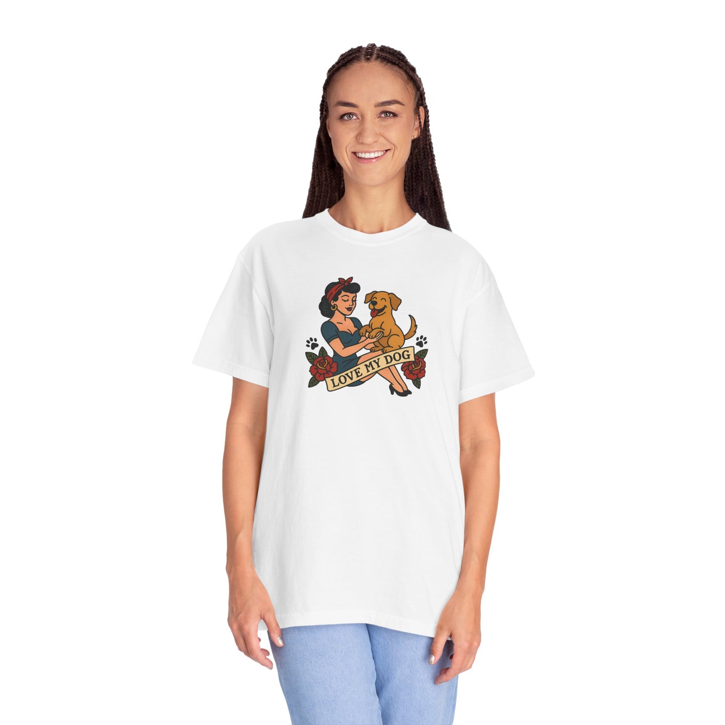 Love My Dog - T-Shirt, Perfect for Pet Owners, Gifts for Dog Lovers, Casual Wear, Love My Dog Shirt, Animal Lover Tee