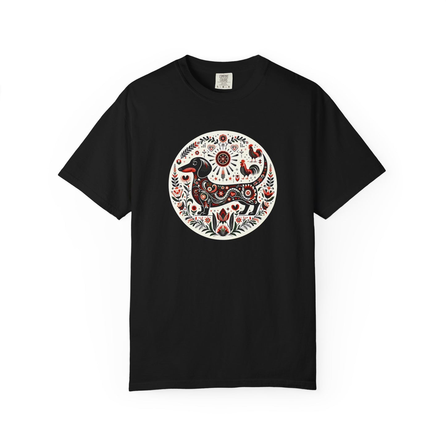 Artistic Folk Animal Print T-Shirt