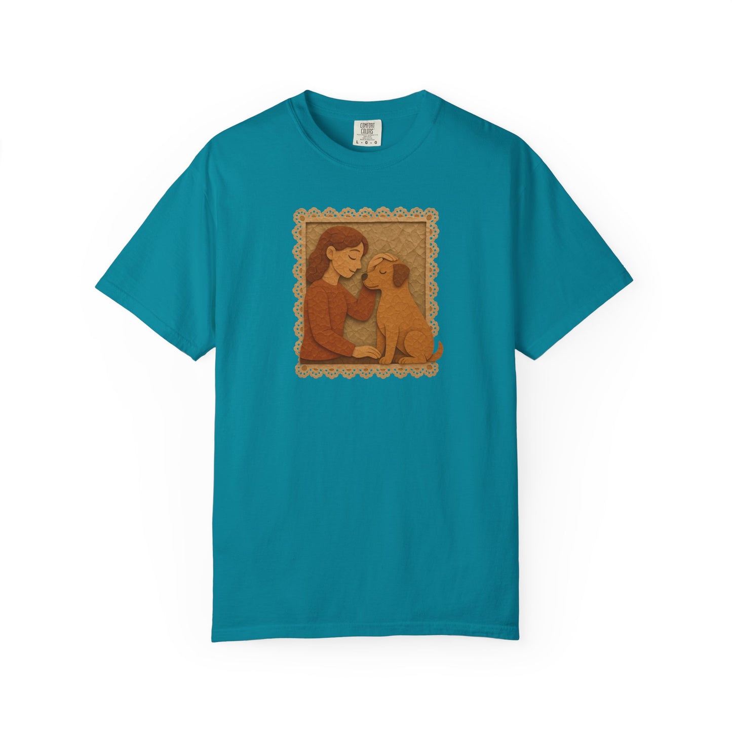 Dog Mom T-shirt - Unisex Garment-Dyed Tee for Dog Lovers
