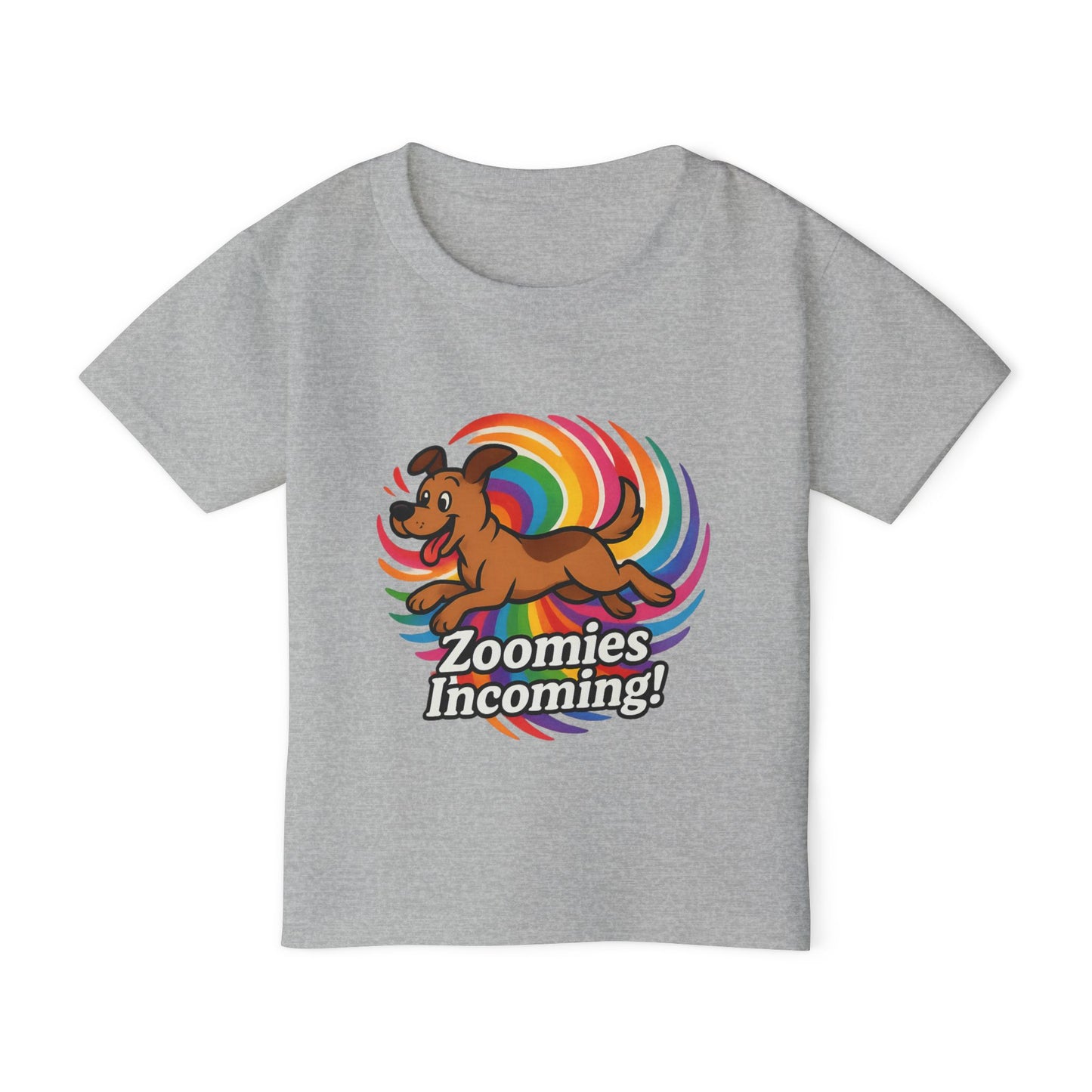 Playful Toddler T-Shirt - "Zoomies Incoming!" Cute Dog Tee, Kids Apparel, Fun Gift for Birthdays, Pet Lovers, Playtime