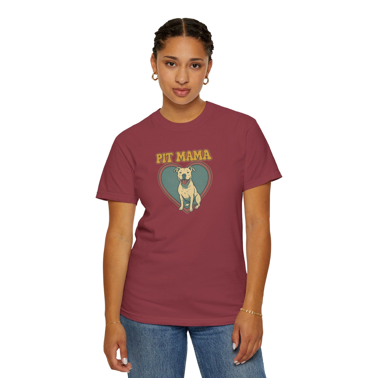 Pit Mama Unisex T-Shirt - Perfect Gift for Dog Lovers, Pet Owners, Animal Rescue Advocates, Dog Mom Apparel