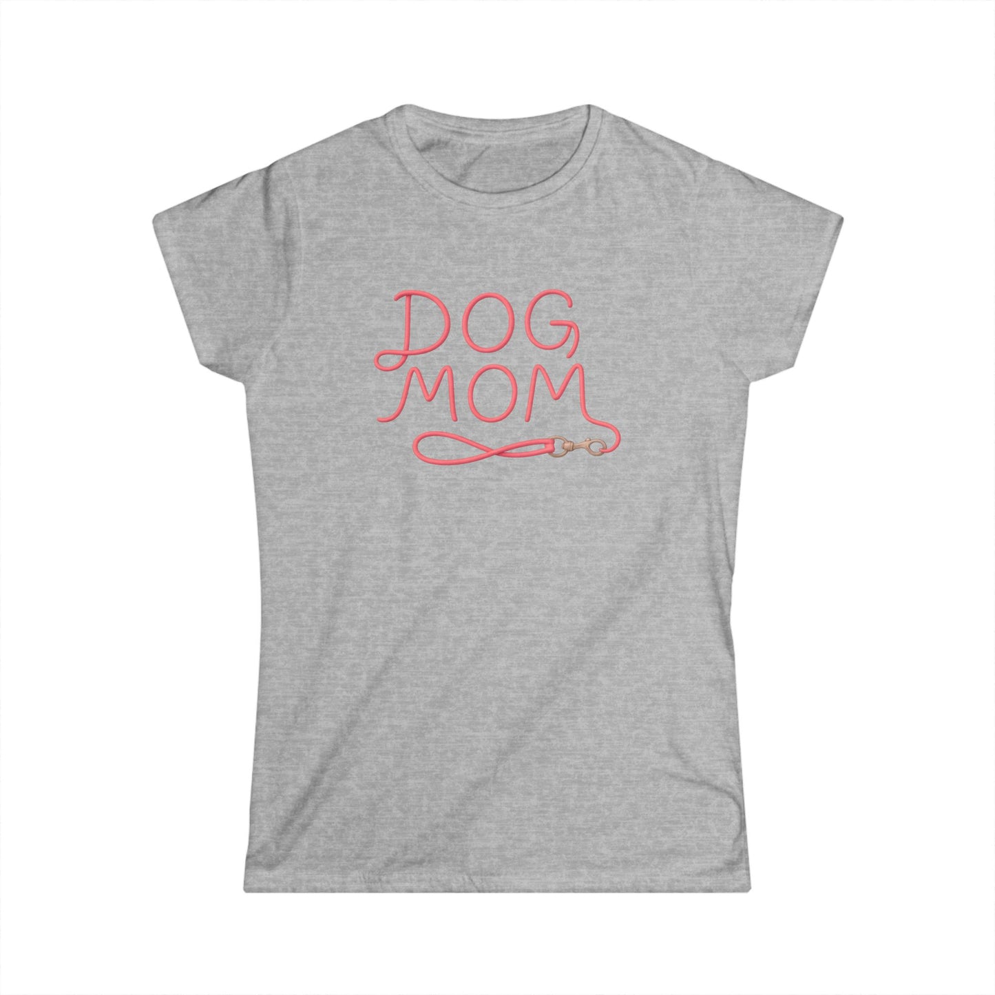 Dog Mom Softstyle Tee, Dog Lover Shirt, Pet Parent Gift, Casual Dog Mom Apparel, Birthday Gift for Dog Owners