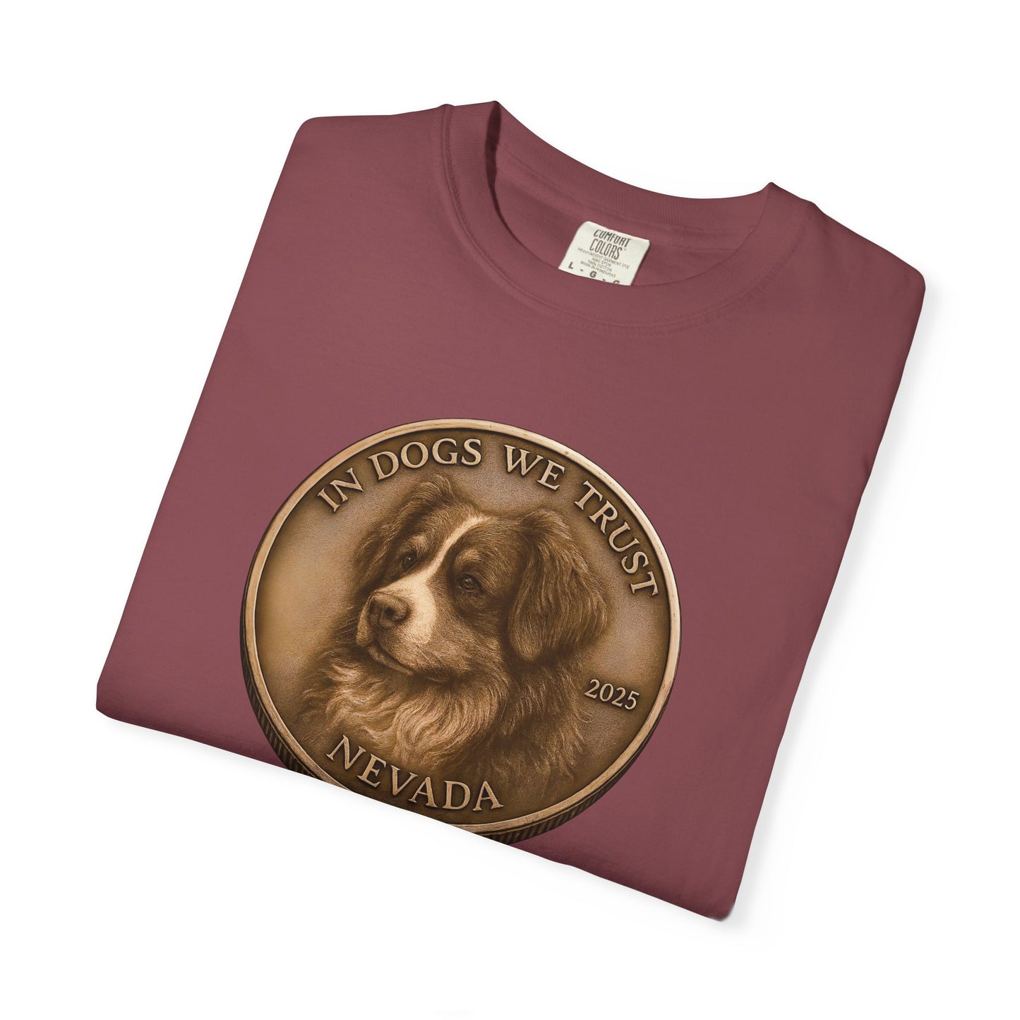 Nevada State Coin T-Shirt Collection - Proud Dog Breed Illustrations