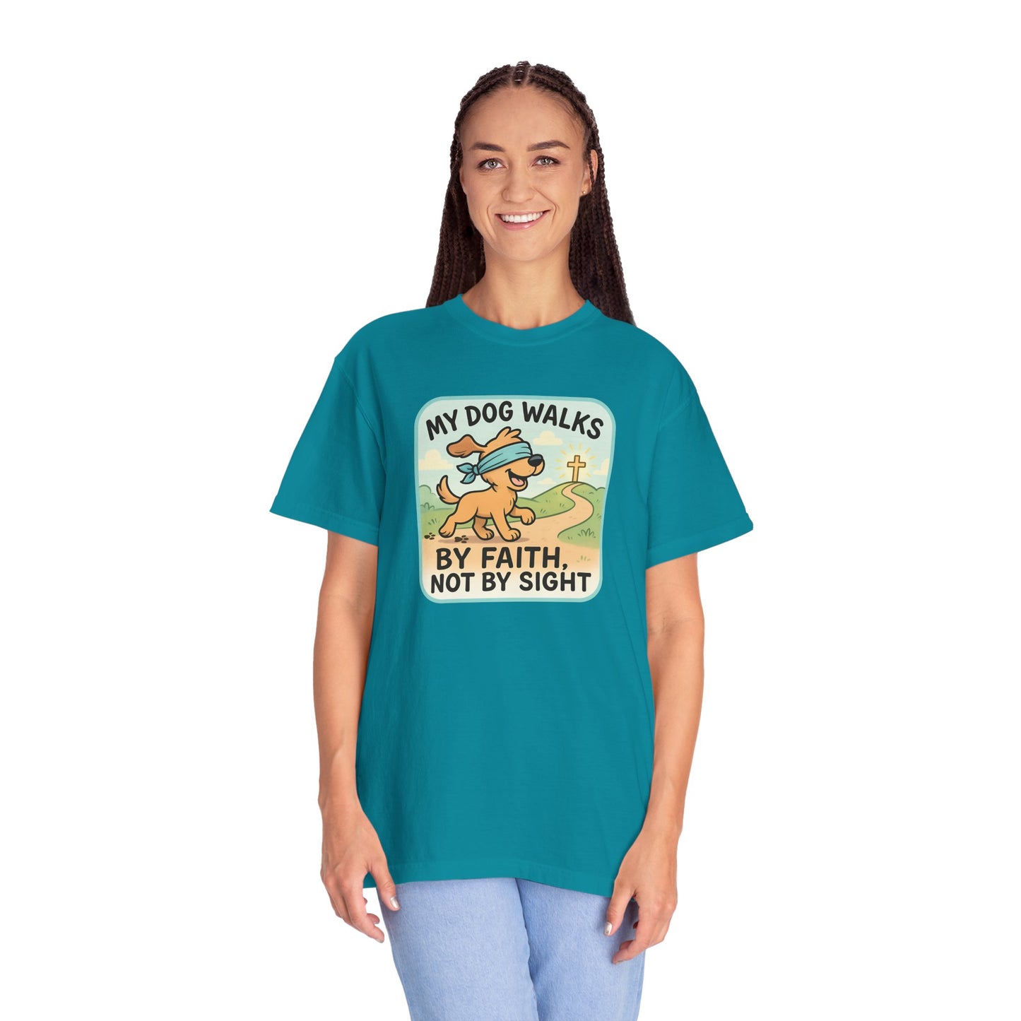 Faith-Inspired Dog Lover T-Shirt, Pet Owner Gifts, Cute Dog Apparel, Faith and Pets Merchandise, Casual Summer Wear