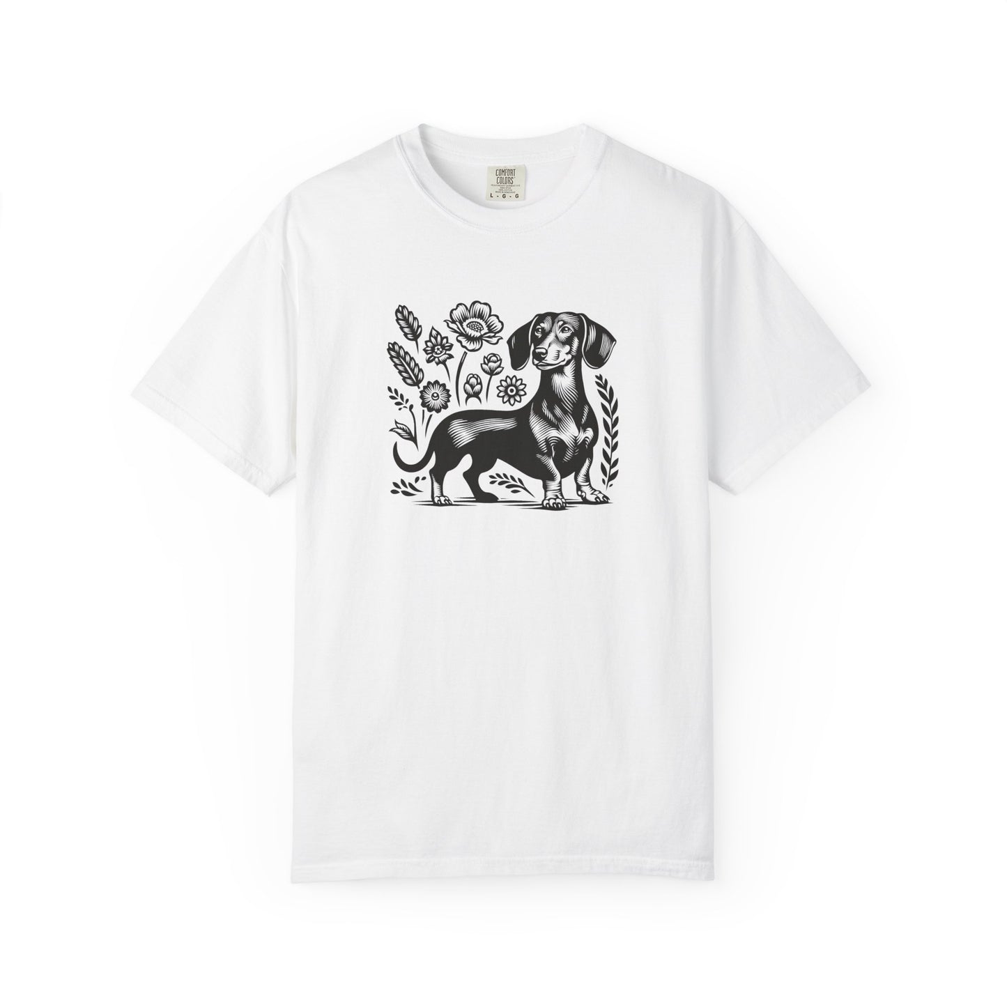 Floral Dachshund T-Shirt
