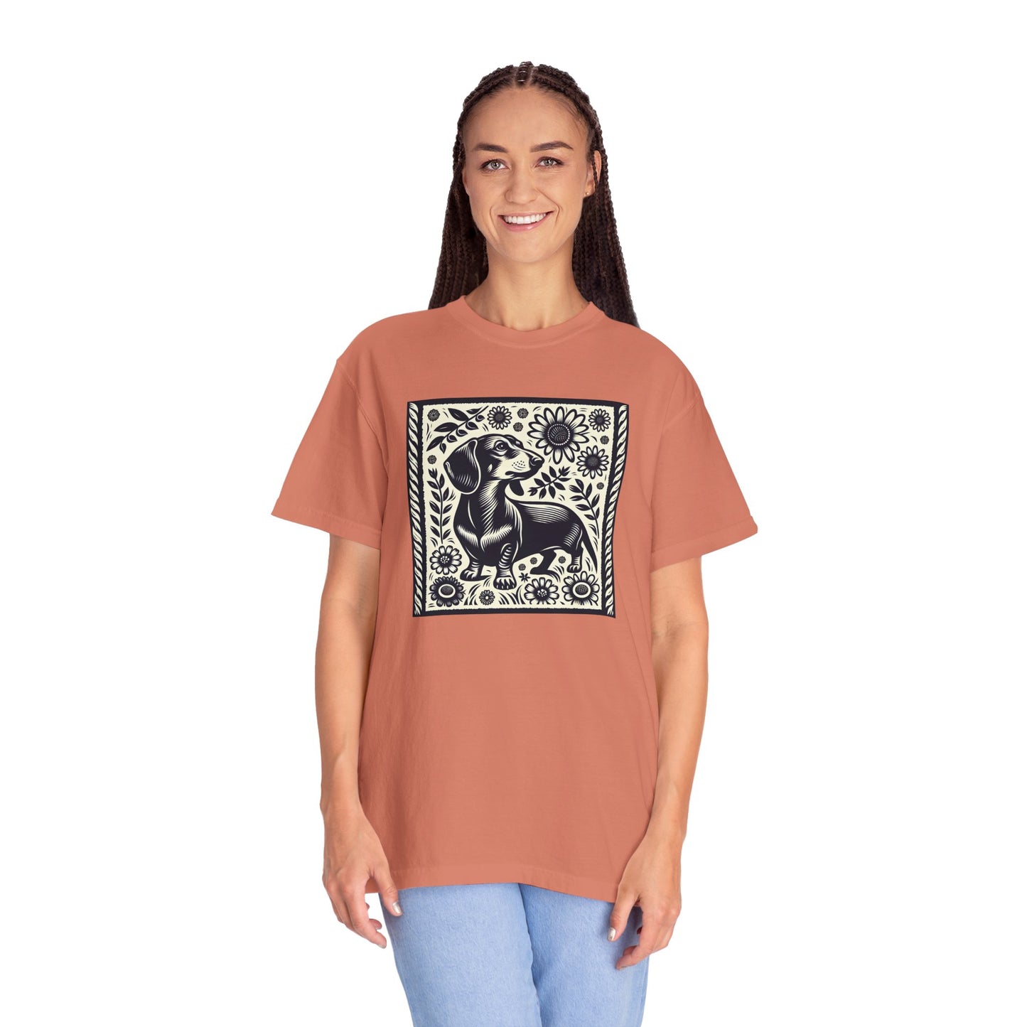 Dachshund Floral Unisex T-Shirt - Perfect for Dog Lovers
