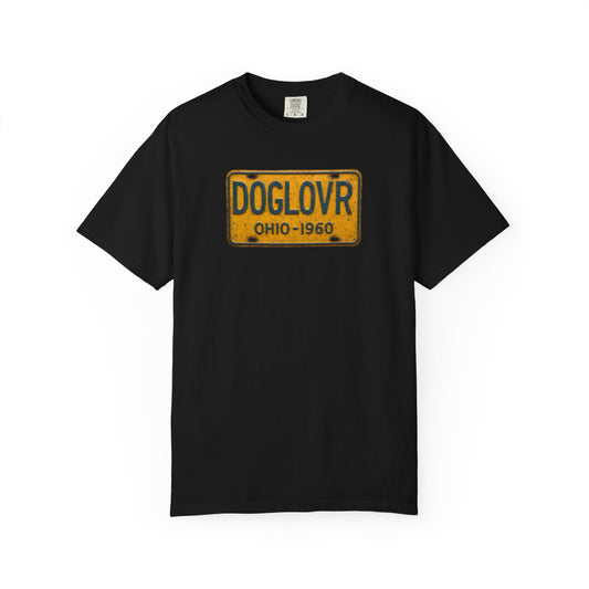 Vintage Ohio DOGLOVR State License Plate T-Shirt