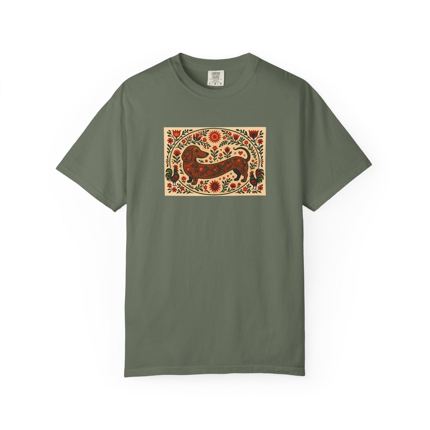 Dachshund Folk Art T-Shirt