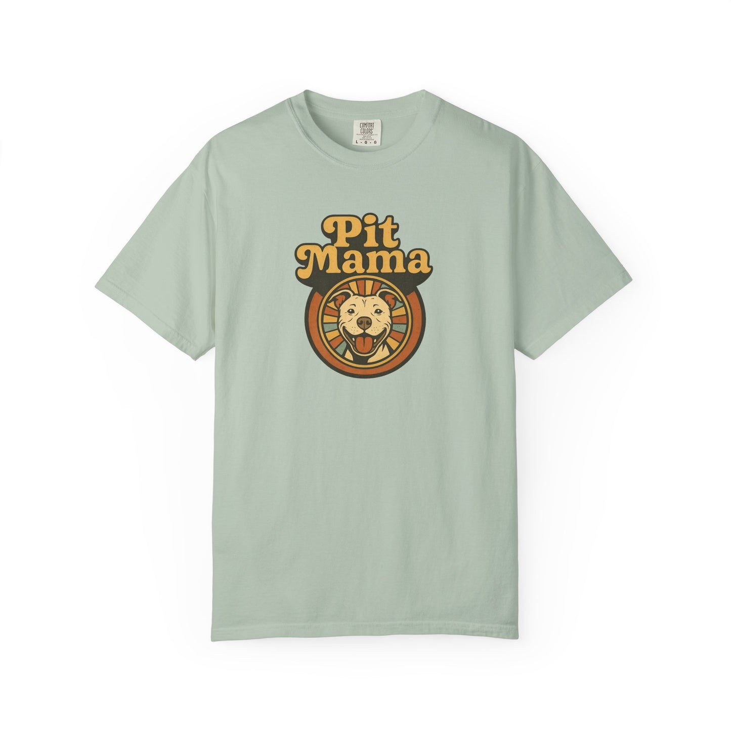 Pit Mama Unisex Garment-Dyed T-shirt | Perfect for Dog Lovers, Animal Advocates, Casual Wear, Mother's Day Gift, Pet Enthusiasts