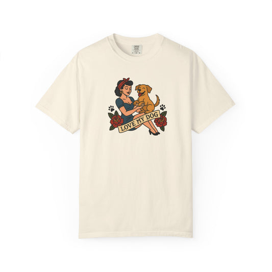 Love My Dog - T-Shirt, Perfect for Pet Owners, Gifts for Dog Lovers, Casual Wear, Love My Dog Shirt, Animal Lover Tee