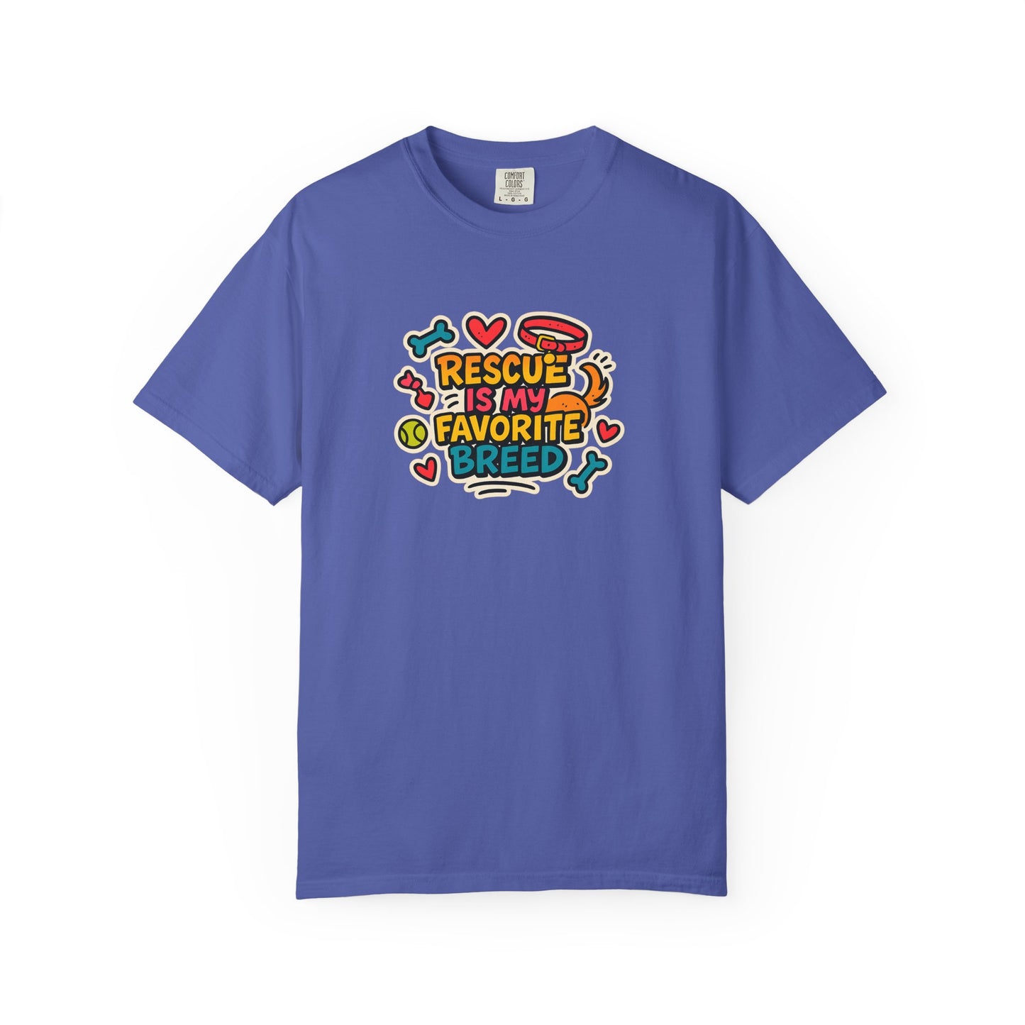 Rescue Is My Favorite Breed T-Shirt, Dog Lover Shirt, Pet Adoption Tee, Animal Rescue Apparel, Gift for Dog Owners
