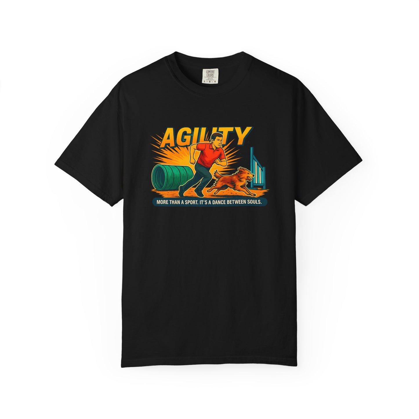 Agility Unisex Garment-Dyed T-Shirt - More Than a Sport, It's a Dance Between Souls