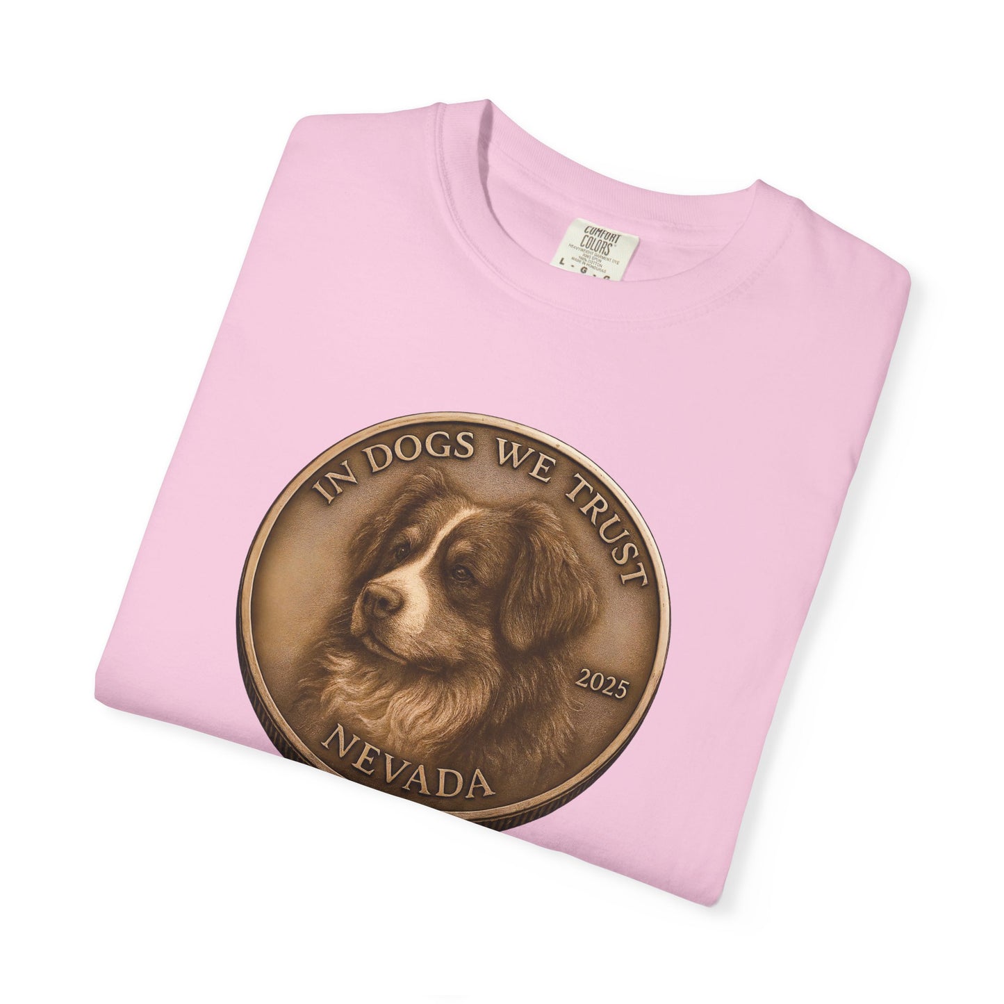 Nevada State Coin T-Shirt Collection - Proud Dog Breed Illustrations