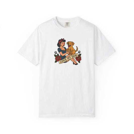 Love My Dog - T-Shirt, Perfect for Pet Owners, Gifts for Dog Lovers, Casual Wear, Love My Dog Shirt, Animal Lover Tee