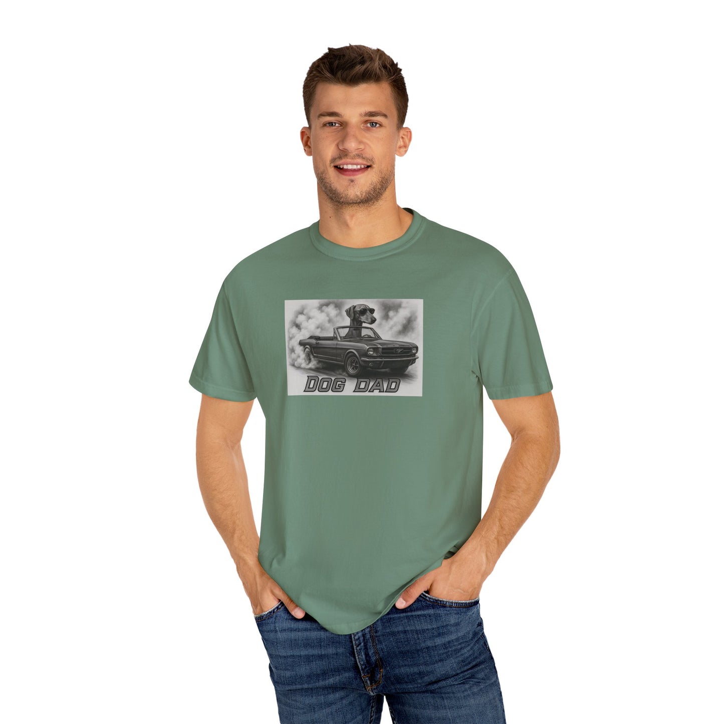 Dog Dad - Azawakh - Cool Dogs in Cool Cars T-Shirt Collection