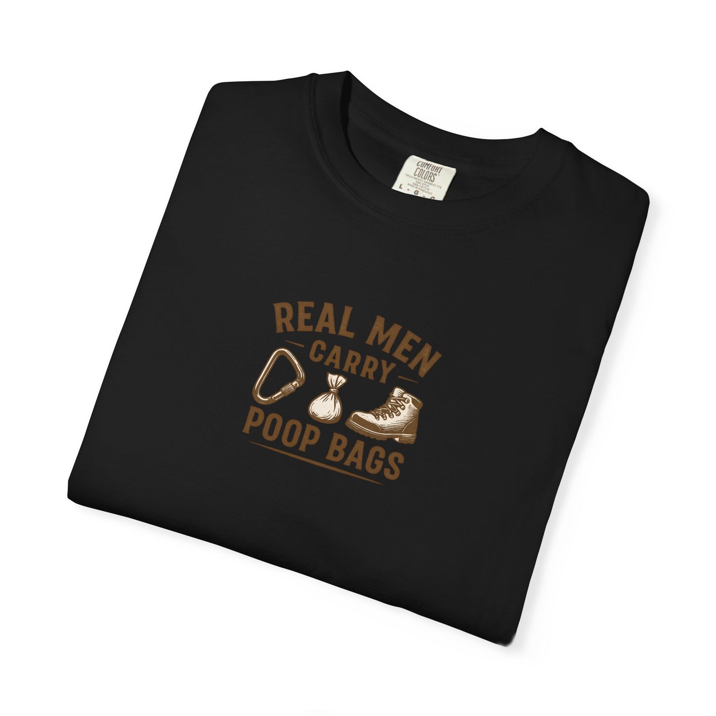 Real Men Carry Poop Bags Dog Dad T-Shirt