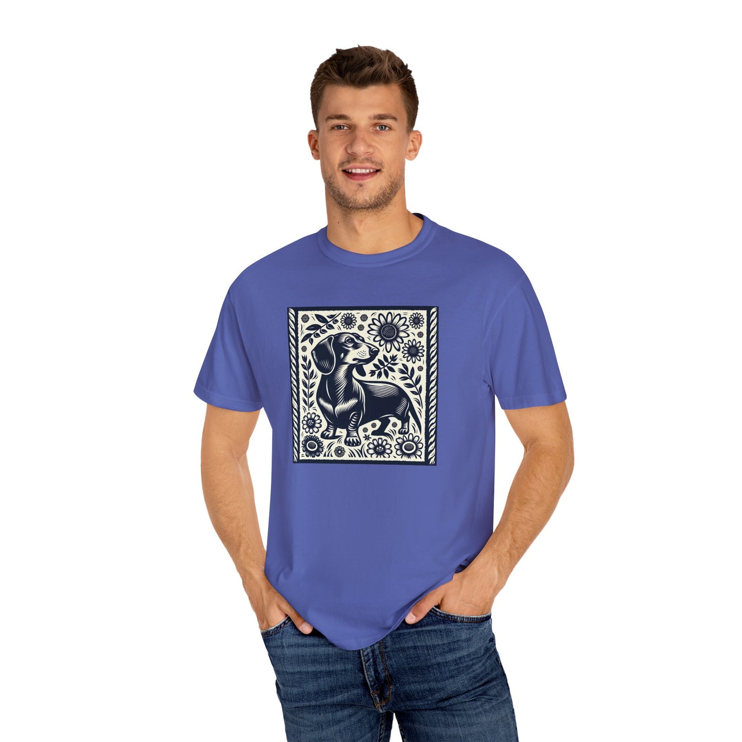Dachshund Floral Unisex T-Shirt - Perfect for Dog Lovers