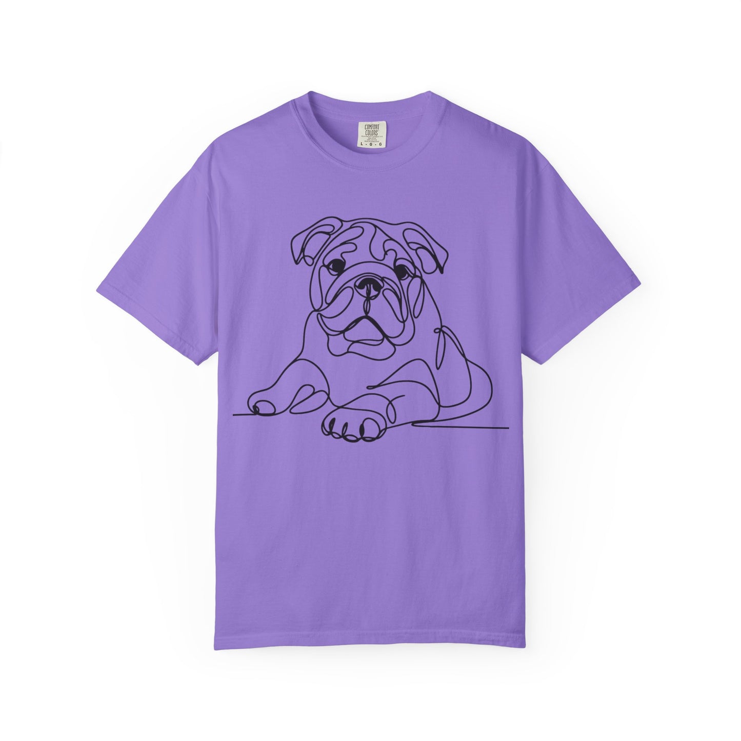 Bulldog Line Art Unisex T-Shirt - Perfect for Dog Lovers & Casual Days