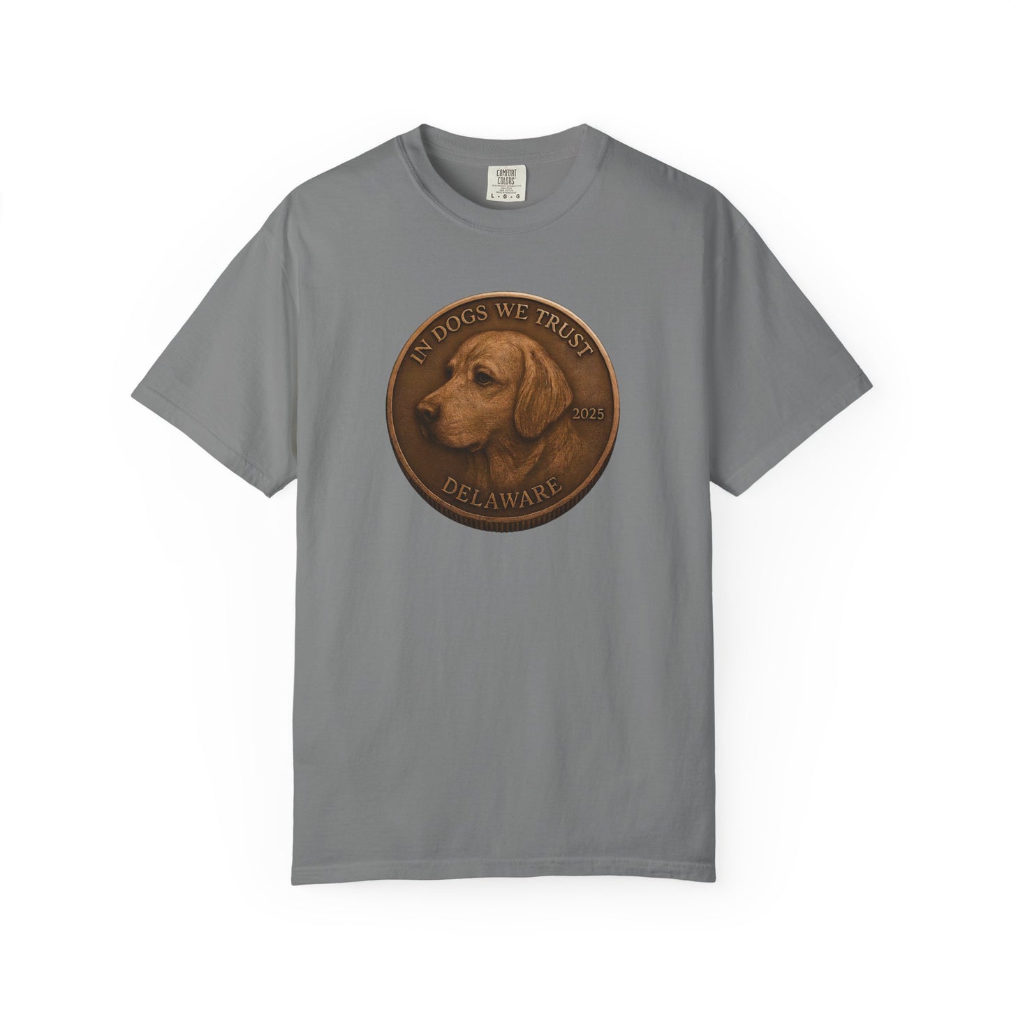 Delaware State Coin T-Shirt Collection - Proud Dog Breed Illustrations