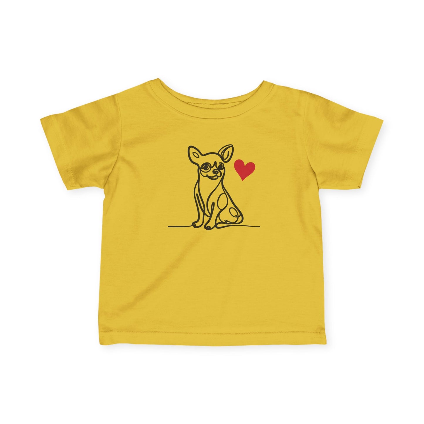Chihuahua Love Infant Tee - Adorable Short Sleeve Shirt for Baby