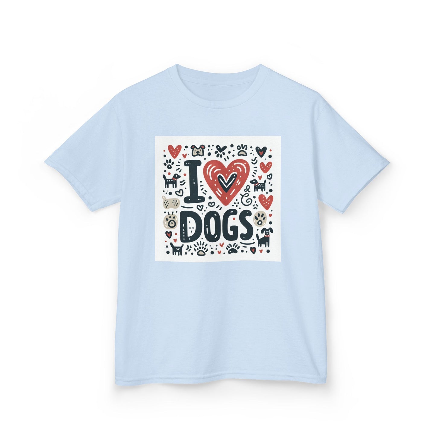 Kids Tee - Kids Love Dogs Design