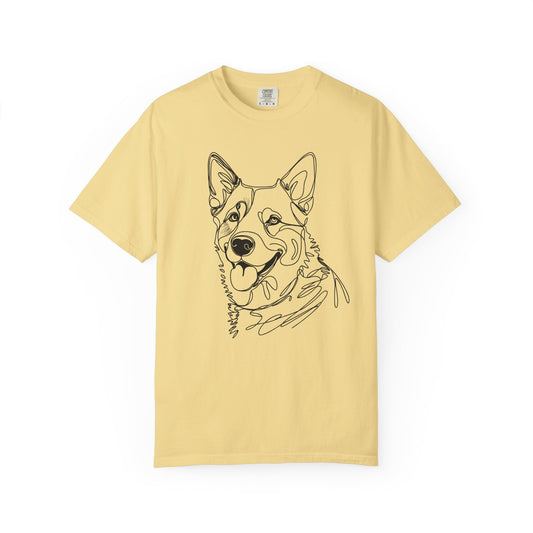 🖤 True Grit – Blue Heeler Line Art Tee