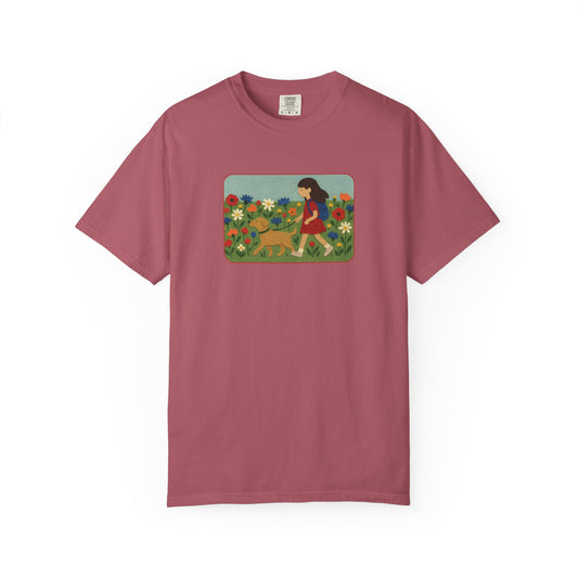 Dog Walking Collage T-shirt