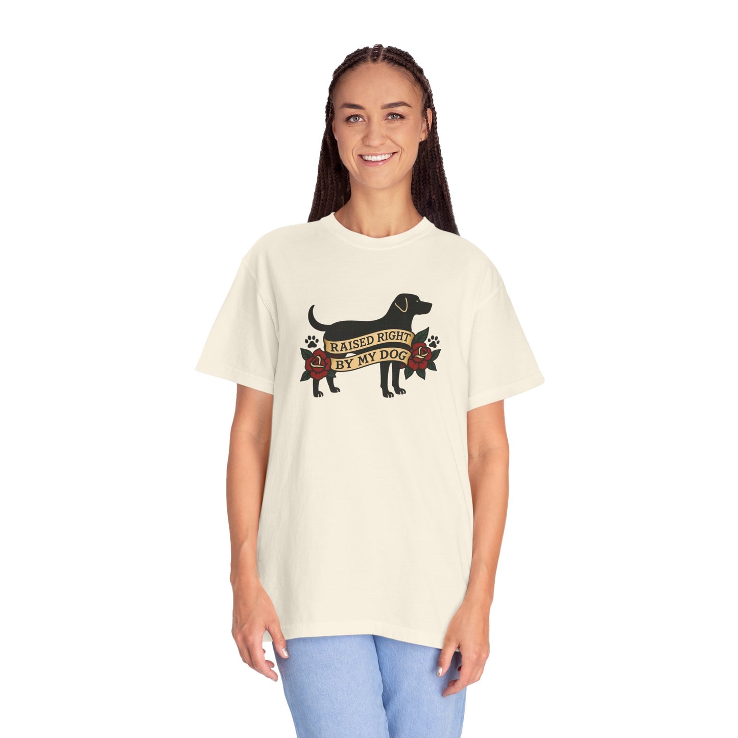 Raised Right by My Dog Tee