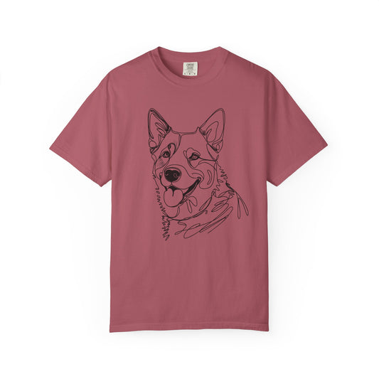 Blue Heeler Line Art Tee