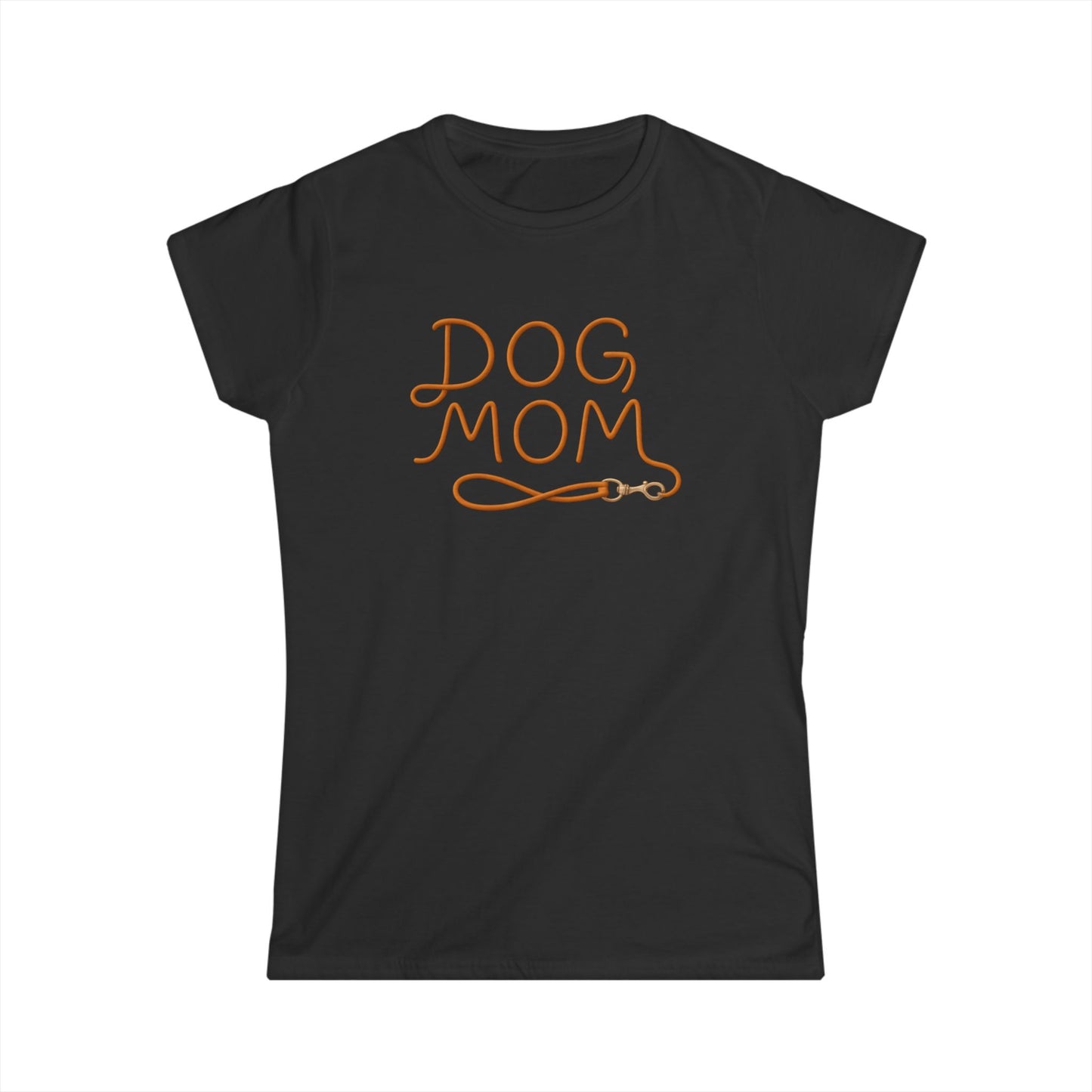 Dog Mom Softstyle Tee, Cute Dog Lover Shirt, Gifts for Dog Owners, Women's Casual T-Shirt, Pet Themed Apparel, Dog Lover Gift Idea