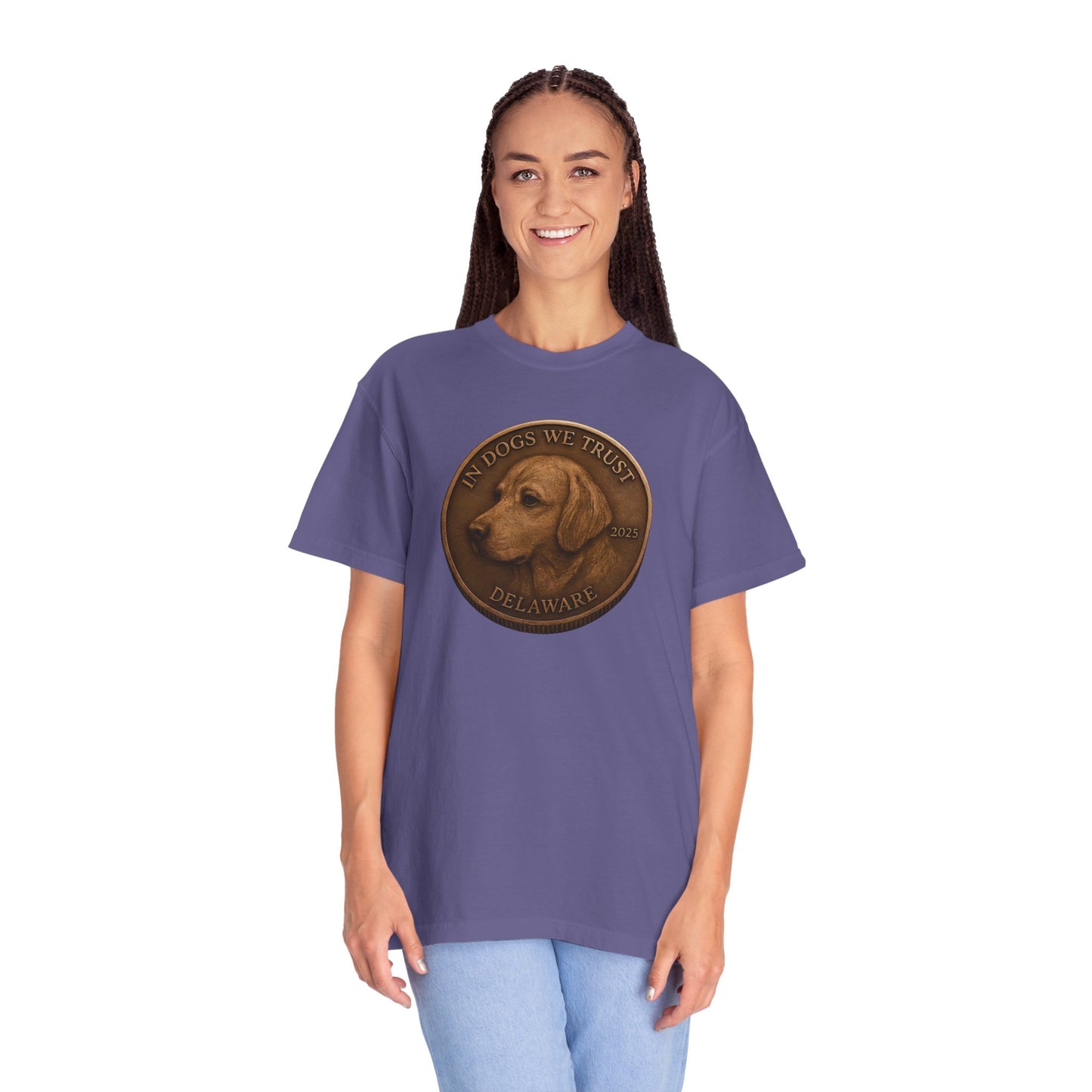 Delaware State Coin T-Shirt Collection - Proud Dog Breed Illustrations