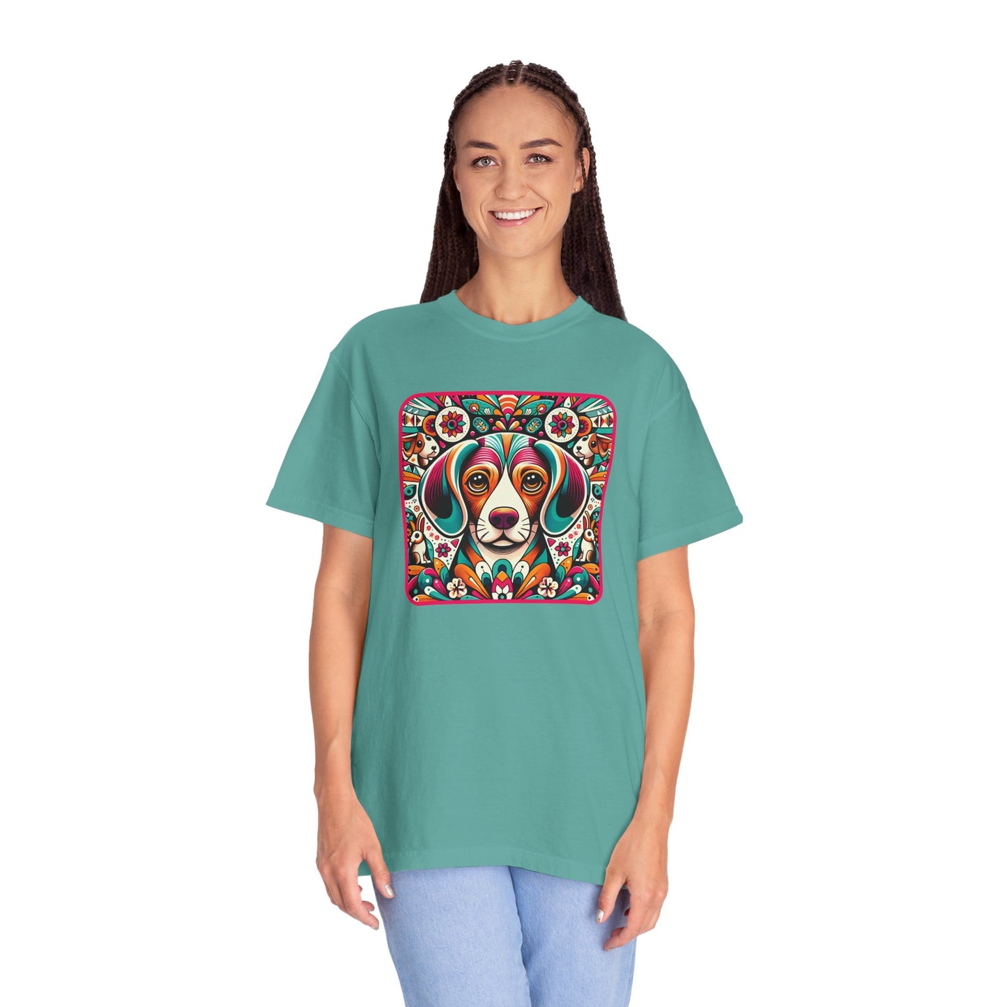 Colorful Dog Art Unisex T-Shirt - Perfect for Animal Lovers