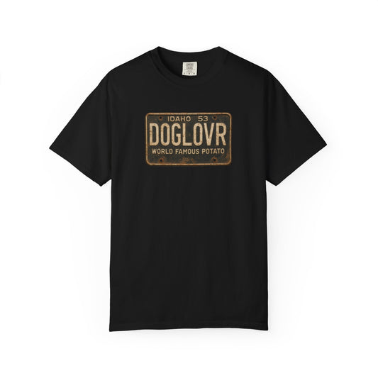 Vintage Idaho DOGLOVR State License Plate T-Shirt