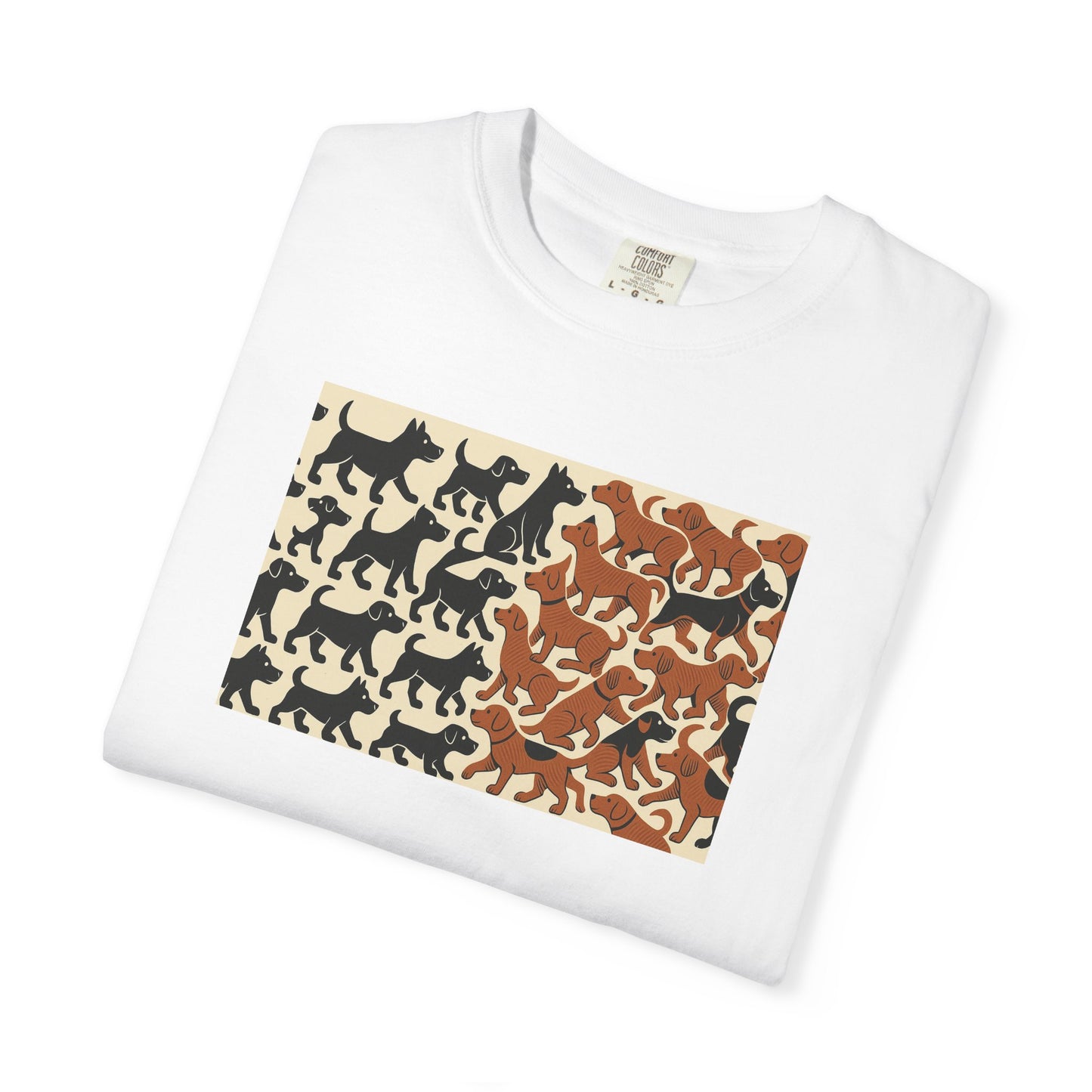 Vintage Dog Print Unisex T-Shirt - Casual Wear for Animal Lovers