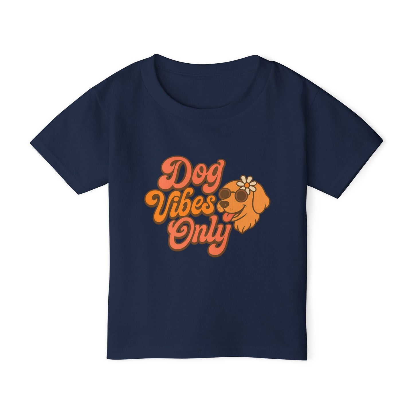Playful Toddler T-Shirt with Dog Vibes Only Design, Cute Kids Tee, Pet Lover Gift, Birthday Party Outfit, Summer Fun Clothing