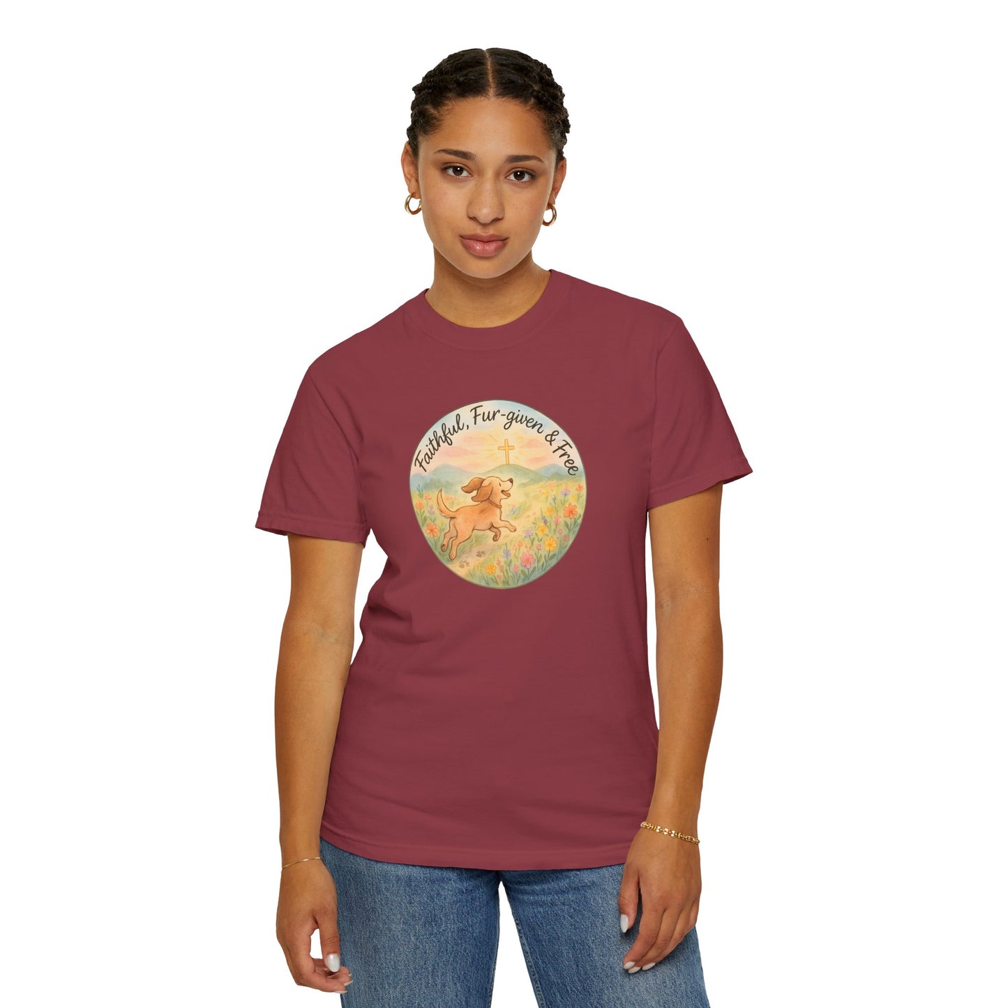 Faithful Dog Lover T-Shirt, Garment-Dyed Tee, Perfect Gift for Dog Owners, Pet Lovers, Animal Rescue Advocates, Casual Wear
