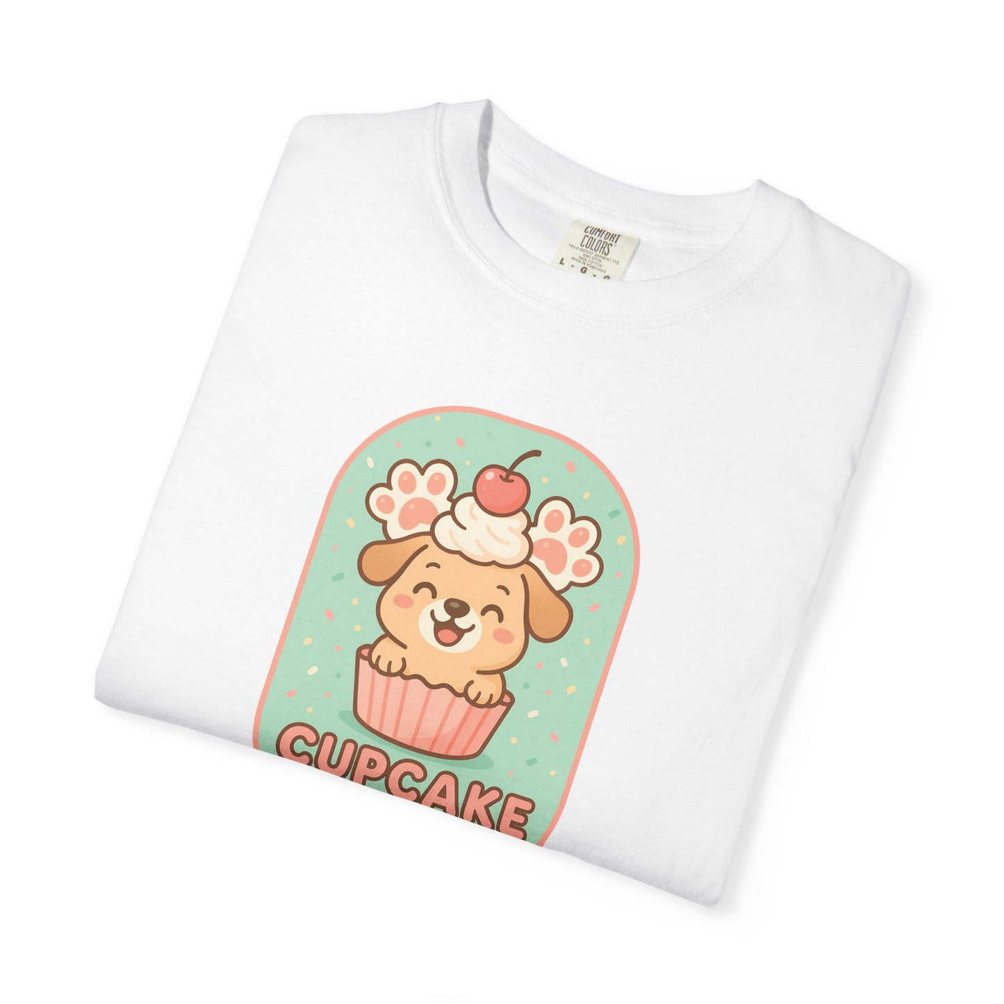 Cute Dog Cupcake Pawty Unisex T-shirt, Perfect for Animal Lovers, Pet Birthdays, Gifts, Casual Wear, Fun Gatherings, Dog Celebrations