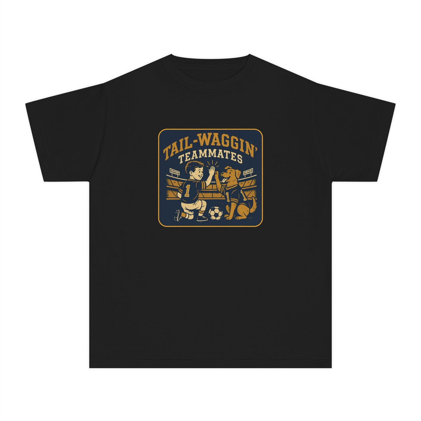 Youth Tail-Waggin' Teammates Midweight Tee