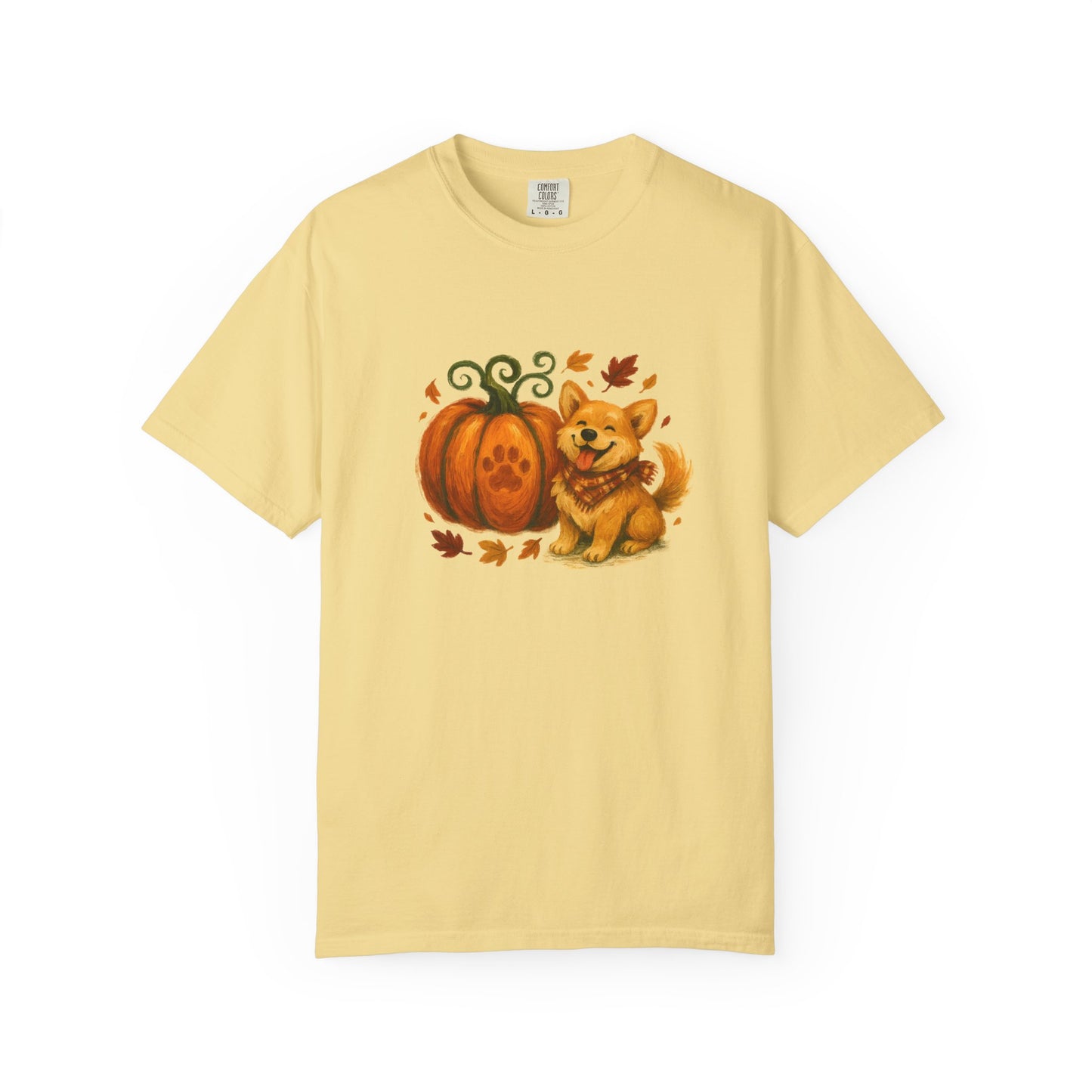 Autumn Corgi with a Pumpkin T-Shirt