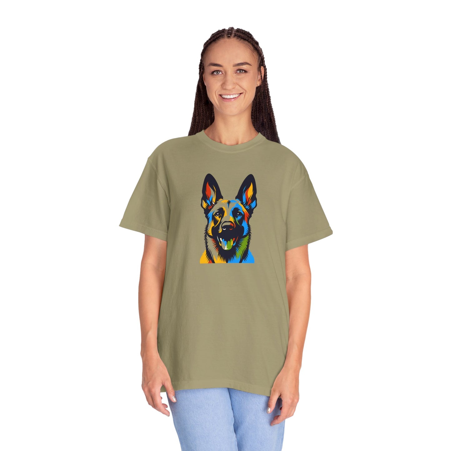 Colorful Belgium Malinois Art Unisex T-Shirt - Perfect for Pet Lovers