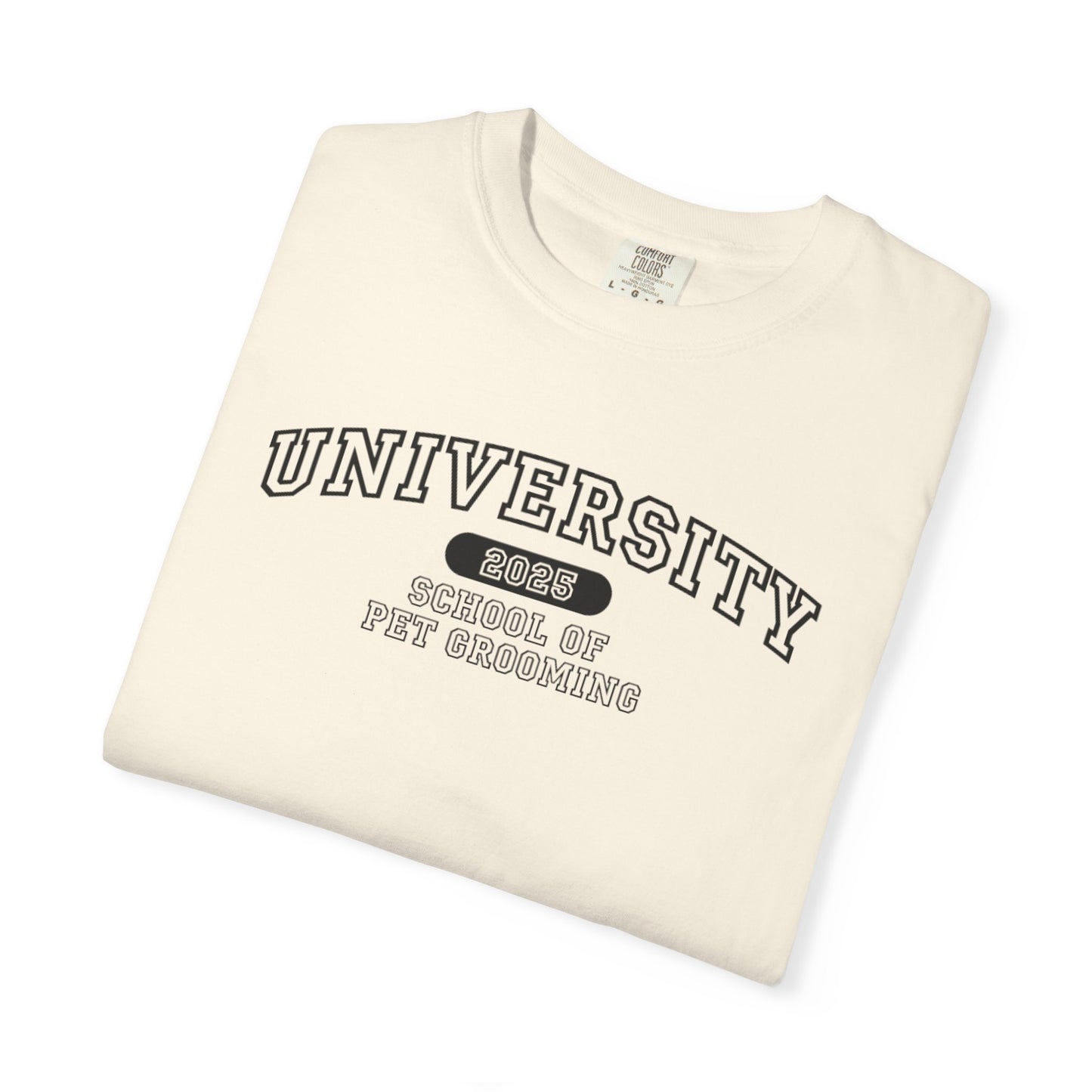University School of Pet Grooming Unisex Garment-Dyed T-Shirt - University Style