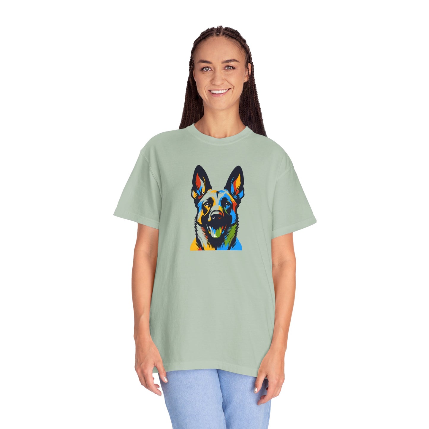 Colorful Belgium Malinois Art Unisex T-Shirt - Perfect for Pet Lovers